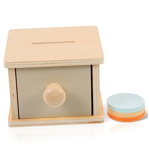 INOOMP Holz Coin Box für Pädagogisches Hand Augen Koordination und Motorischen Fähigkeiten für Frühkindliche Bildung und Formenerkennung INOOMP Holz Coin Box für Pädagogisches Hand Augen Koordination und Motorischen Fähigkeiten für Frühkindliche Bildung und Formenerkennung von INOOMP