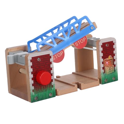 INOOMP Holz Eisenbahn Hebebrücke Interaktives Spielzeugzubehör für Holzeisenbahnen Fördert Kreativität und Feinmotorik Integrierbar mit Gleiszubehör INOOMP Holz Eisenbahn Hebebrücke Interaktives Spielzeugzubehör für Holzeisenbahnen Fördert Kreativität und Feinmotorik Integrierbar mit Gleiszubehör von INOOMP