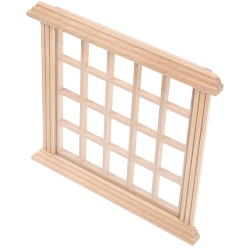 INOOMP Holzfenstermodell Mini winzig Bausatz Puppenstubenfenster im Maßstab 1 12 Puppenhauszubehör klein puppenstubenmöbel Dollhouse Furniture Zubehör für Puppenhäuser Puppenhausdekor von INOOMP