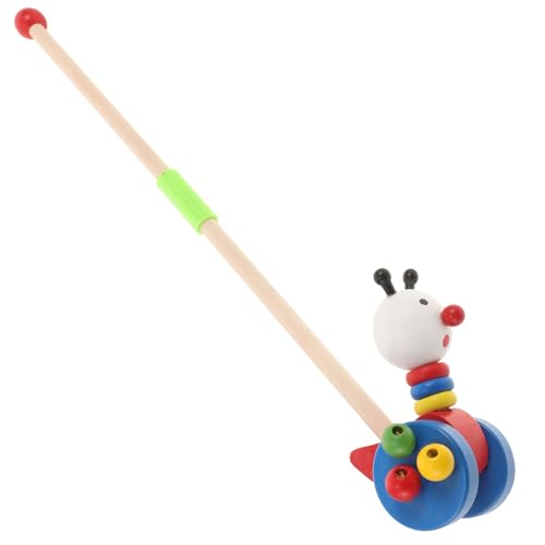 INOOMP Holzspielzeug Schiebewagen mit Cartoon Design für Kleinkinder Lauflernwagen für Junge Mädchen mit Bunten für Drinnen und Draußen Stabil und Langlebig Fördert Laufen INOOMP Holzspielzeug Schiebewagen mit Cartoon Design für Kleinkinder Lauflernwagen für Junge Mädchen mit Bunten für Drinnen und Draußen Stabil und Langlebig Fördert Laufen von INOOMP