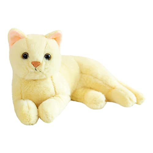INOOMP Katze Plüschtier Stoffkatzen, Die Echt Aussehen Simulationskatzenpuppe Katze Ausgestopfte Tiere Plüschtier- Katze Kuscheltier Plüschkatze Katzenplüsch Gelb INOOMP Katze Plüschtier Stoffkatzen, Die Echt Aussehen Simulationskatzenpuppe Katze Ausgestopfte Tiere Plüschtier- Katze Kuscheltier Plüschkatze Katzenplüsch Gelb von INOOMP