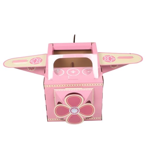 INOOMP Kinderflugzeugkarton tragbares DIY- für Kinderkostüm Flugzeug aus Pappe Flugzeugkostüm aus Pappe kleines Flugzeug Kleinkindflugzeug Papier Rosa INOOMP Kinderflugzeugkarton tragbares DIY- für Kinderkostüm Flugzeug aus Pappe Flugzeugkostüm aus Pappe kleines Flugzeug Kleinkindflugzeug Papier Rosa von INOOMP