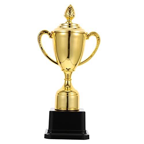 INOOMP Kindertrophäe goldene Trophäe große Trophäen für Golddekor kleine Trophäe dekoration zarte Preistrophäe Trophäe Multifunktions-Preistrophäe Spielversorgung Plastik von INOOMP