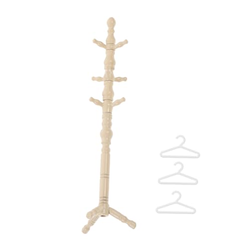 INOOMP Kleidungsständer Requisiten kleiderständer puppenhaus garderobenständer spielzeuge Kleiderablage Mini-Kleiderbügel Puppenzubehör Puppenregal und Aufhänger Plastik Beige INOOMP Kleidungsständer Requisiten kleiderständer puppenhaus garderobenständer spielzeuge Kleiderablage Mini-Kleiderbügel Puppenzubehör Puppenregal und Aufhänger Plastik Beige von INOOMP