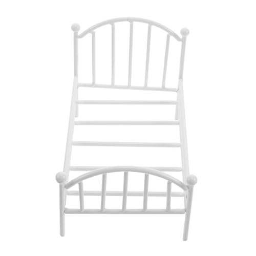 INOOMP Kleiner Bettblumentopfstand Mini-Schlafzimmer-Accessoires Puppenhaus-Metallbett Miniatur-Einzelbett Miniaturbett für Puppenhaus winzige Hausmöbel Eisen Weiß INOOMP Kleiner Bettblumentopfstand Mini-Schlafzimmer-Accessoires Puppenhaus-Metallbett Miniatur-Einzelbett Miniaturbett für Puppenhaus winzige Hausmöbel Eisen Weiß von INOOMP