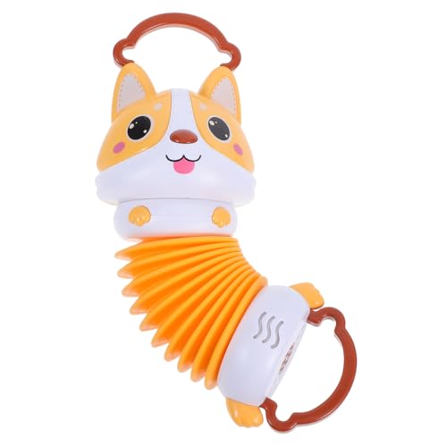 INOOMP Kleinkinder- und Kleinkindakkordeon Montessori Musikspielzeug Musikalisches Akkordeon Akkordeon für Kinderspielzeug Plastik Orange von INOOMP