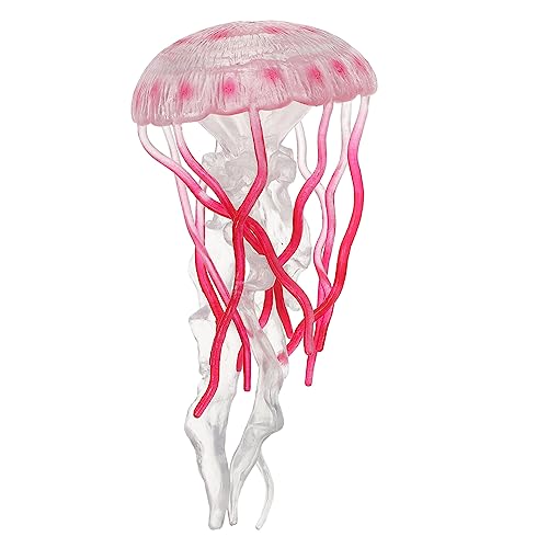INOOMP Kreatives Quallenmodell für Realistisches Wasserlebewesen Kognitiven Fähigkeiten Deko Element für Aquarien und Kinderzimmer Rote Quallen von INOOMP