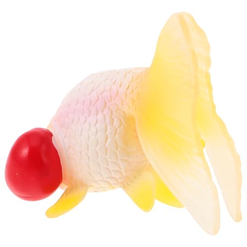 INOOMP Künstlicher Fisch Schwimmender Goldfisch Aus Kunststoff Aquarium Ornament Tier Erkennungsspielzeug Für – Realistische Goldfisch Figur Für Aquarium Aquarium von INOOMP