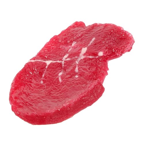 INOOMP Künstliches Steak Modell Realistisches Fake Steak für Fotografie Dekoration und Restaurant Displays Leicht Sicher und Tragbar Requisite oder Deko für Zuhause und Events von INOOMP