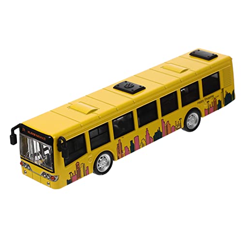 INOOMP Legierungsbusmodell Spielzeugbus Kinderautospielzeug Kinderspielzeug Modellbusse Für Autospielzeug Für Busmodell Für Yellow Abs-Kunststoff von INOOMP