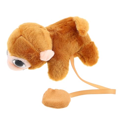 INOOMP Magnetpuppe Auf Schulter Süßes Stofftier Magnet-anziehpuppen Magnetstofftier Affenspielzeug Für Stofftierdekoration Stofftier Stofftierspielzeug Light Brown Plüsch von INOOMP
