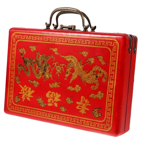 INOOMP Mahjong Aufbewahrungsbox mit Griff Robuste und Mahjong Box für Einfache Handhabung für Freunde und Familie Langlebiges und Stilvolles Design aus Hochwertigem Praktische und INOOMP Mahjong Aufbewahrungsbox mit Griff Robuste und Mahjong Box für Einfache Handhabung für Freunde und Familie Langlebiges und Stilvolles Design aus Hochwertigem Praktische und von INOOMP