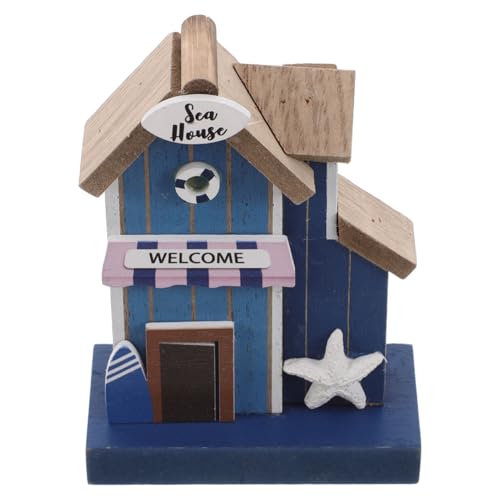 INOOMP Mediterrane Miniatur-Holzdekoration Küstenhaus für Puppenhaus Handgefertigte Küsten-Szene DIY Stranddeko Zubehör Natürliche Holzqualität für Schlafzimmer Wohnraumgestaltung INOOMP Mediterrane Miniatur-Holzdekoration Küstenhaus für Puppenhaus Handgefertigte Küsten-Szene DIY Stranddeko Zubehör Natürliche Holzqualität für Schlafzimmer Wohnraumgestaltung von INOOMP