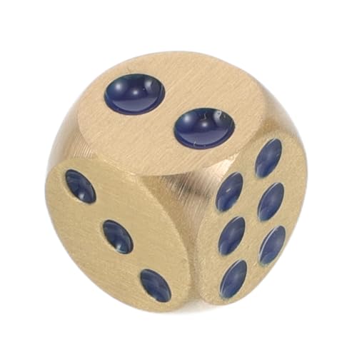 INOOMP Messingwürfel Winzige Würfel Für Spiel DIY Zusammenstellen Die Würfel Spielwürfel Würfel Ziehen Würfel Basteln Einzigartiges Würfeldekor DIY-würfel Golden von INOOMP