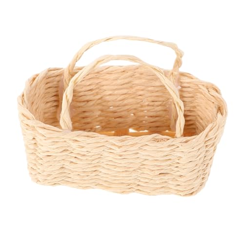 INOOMP Mini-Aufbewahrung skorb Puppenhauszubehör Kleiner Picknickkorb puppenhaus wäschekorb Kleiner Weidenkorb Puppenhaus-Miniatur-Einkaufskorb Mini -Körbe für Gefälligkeiten Bast Beige INOOMP Mini-Aufbewahrung skorb Puppenhauszubehör Kleiner Picknickkorb puppenhaus wäschekorb Kleiner Weidenkorb Puppenhaus-Miniatur-Einkaufskorb Mini -Körbe für Gefälligkeiten Bast Beige von INOOMP