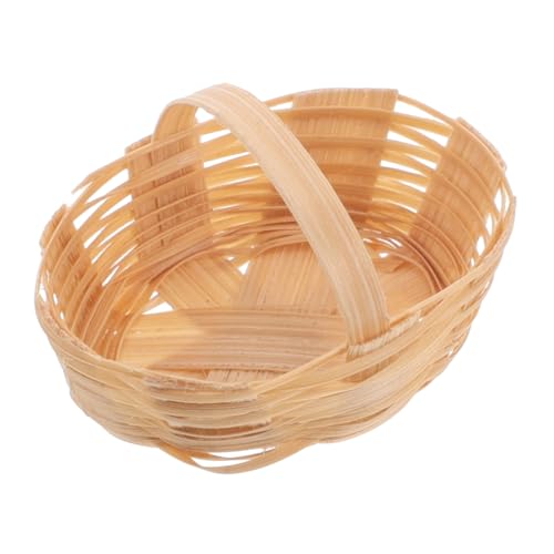 INOOMP Mini-Bambuskorb Kleiner Korb Miniaturblumenkörbe Dollhouse Dekorationen Puppenhauslebensmittel Minikörbe zum Basteln Puppenzubehör Chinesische Miniküche für Mini Körbe Khaki INOOMP Mini-Bambuskorb Kleiner Korb Miniaturblumenkörbe Dollhouse Dekorationen Puppenhauslebensmittel Minikörbe zum Basteln Puppenzubehör Chinesische Miniküche für Mini Körbe Khaki von INOOMP