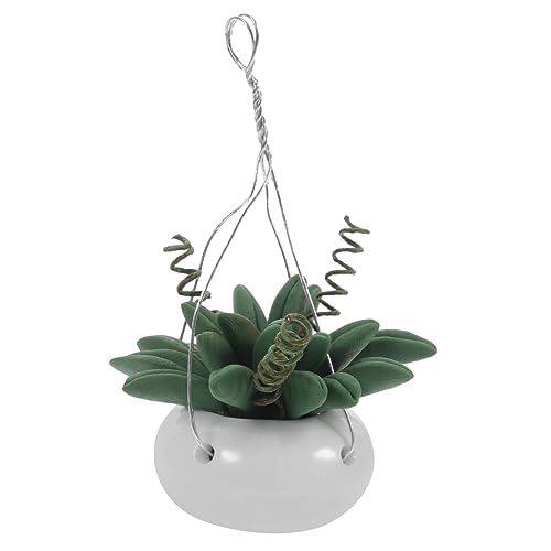 INOOMP Mini Blumentöpfe Kleine Dekorationen Kleine Luftige Kunstpflanze Mini Puppe Kunstpflanze Pflanzen Blätter DIY Mädchen Miniatur Accessoires Kunstpflanzenmodelle von INOOMP