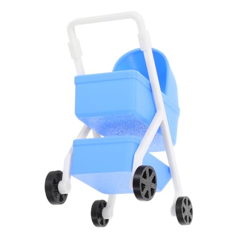 INOOMP Mini Cradle Car Babytrage für Puppen simulierter Puppenwagen Kinderwagen für Puppe Puppenwagen aus Kunststoff Cartoon Kinderwagen Puppenwagen Modell Plastik Blau INOOMP Mini Cradle Car Babytrage für Puppen simulierter Puppenwagen Kinderwagen für Puppe Puppenwagen aus Kunststoff Cartoon Kinderwagen Puppenwagen Modell Plastik Blau von INOOMP