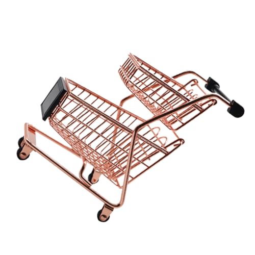 INOOMP Mini Einkaufswagen Metall Trolley Handcart für Desktop Dekoration für Büro Schlafzimmer und Küche Stöckig für Kleine Gegenstände Wie Süßigkeiten INOOMP Mini Einkaufswagen Metall Trolley Handcart für Desktop Dekoration für Büro Schlafzimmer und Küche Stöckig für Kleine Gegenstände Wie Süßigkeiten von INOOMP