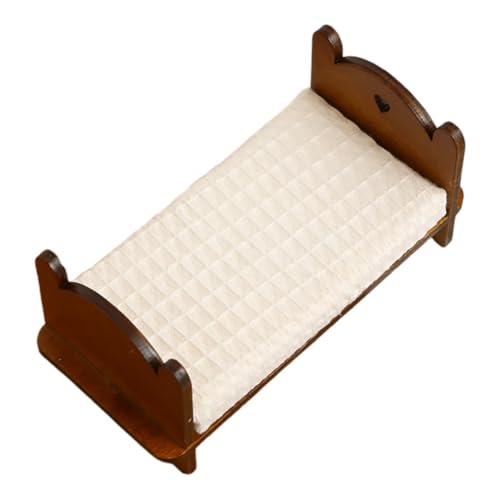 INOOMP Mini-Einzelbett Miniatur Holzbett Miniaturbett aus Holz Puppenhausbett Miniatur-Holzmöbel Miniaturbett für Puppenhaus Dollhouse Schlafzimmermöbel Vintage Miniaturbett Kaffee INOOMP Mini-Einzelbett Miniatur Holzbett Miniaturbett aus Holz Puppenhausbett Miniatur-Holzmöbel Miniaturbett für Puppenhaus Dollhouse Schlafzimmermöbel Vintage Miniaturbett Kaffee von INOOMP