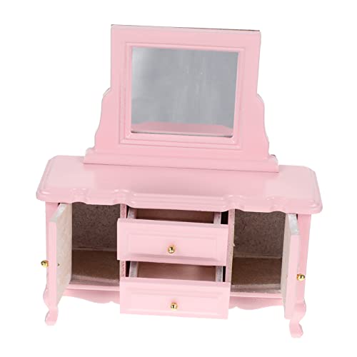 INOOMP Mini Frischhalteschrank Modell Kommode Deko Puppe Klein DIY Miniatur Schlafzimmermöbel Spiegel Schminktische Miniatur Hausmöbel Rosa Birke INOOMP Mini Frischhalteschrank Modell Kommode Deko Puppe Klein DIY Miniatur Schlafzimmermöbel Spiegel Schminktische Miniatur Hausmöbel Rosa Birke von INOOMP