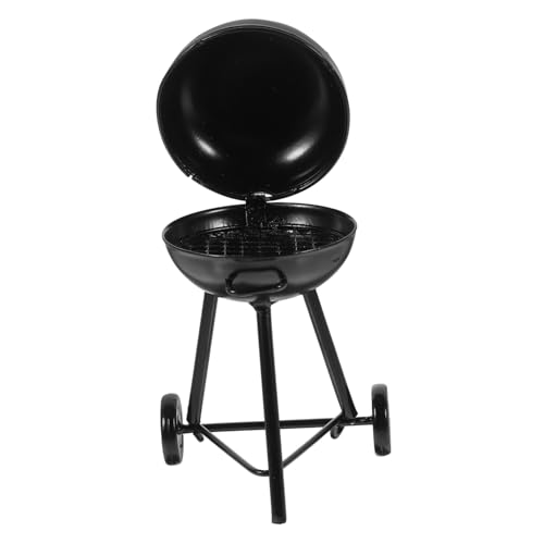 INOOMP Mini Grill Modell Puppen Rollenspiel Miniatur Küchenzubehör Maßstab 112 Kochgrill Puppenhaus Miniatur Szenenmodell Miniatur Barbecue Grill Mini Puppenhaus Eisen von INOOMP
