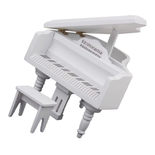 INOOMP Mini-Klavier puppenhaus Musikinstrument tun so, als würden sie Klavier Puppenhausdekor Mini-Hausklavier- Puppenhauszubehör Mini - hölzern Weiß INOOMP Mini-Klavier puppenhaus Musikinstrument tun so, als würden sie Klavier Puppenhausdekor Mini-Hausklavier- Puppenhauszubehör Mini - hölzern Weiß von INOOMP