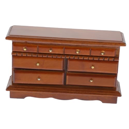 INOOMP Mini Möbel Dekoration Puppenbedarf Zarter Mini Tv Ständer Miniaturmöbel Mini Verschleißfester Mini Tv Ständer Mini Realistischer Miniatur Tv Schrank Aus Holz von INOOMP