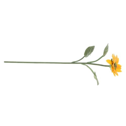 INOOMP Mini -Sonnenblumen -Ornamente deko Mikrolandschaftsmodell kleines Sonnenblumen-Landschaftsbaumodell Sonnenblumenblüten künstlich Minitür Mini-Modell Mini-Tonmodell Eisendraht von INOOMP