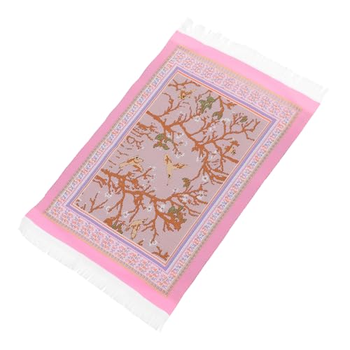 INOOMP Mini Teppich Wohnzimmer Fellteppich Gewebter Teppich Vintage Teppich Kleines Hausornament Mini Bodenmatte Puppenhauszubehör Puppenhaus Fußmatte Mini Dekoration INOOMP Mini Teppich Wohnzimmer Fellteppich Gewebter Teppich Vintage Teppich Kleines Hausornament Mini Bodenmatte Puppenhauszubehör Puppenhaus Fußmatte Mini Dekoration von INOOMP