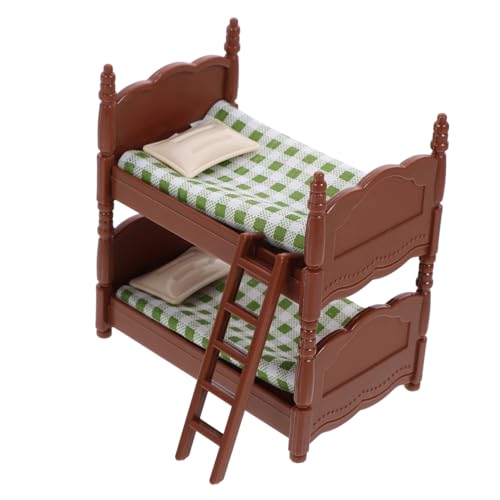 INOOMP Mini -bettspielzeug Etagenbett Für Puppen Miniaturpuppenhausmöbel Spielzeugbett Koje Mini-Bett- Mini-puppenhausmöbel Winzig Schlafzimmer-puppenhausmöbel Grün Plastik INOOMP Mini -bettspielzeug Etagenbett Für Puppen Miniaturpuppenhausmöbel Spielzeugbett Koje Mini-Bett- Mini-puppenhausmöbel Winzig Schlafzimmer-puppenhausmöbel Grün Plastik von INOOMP