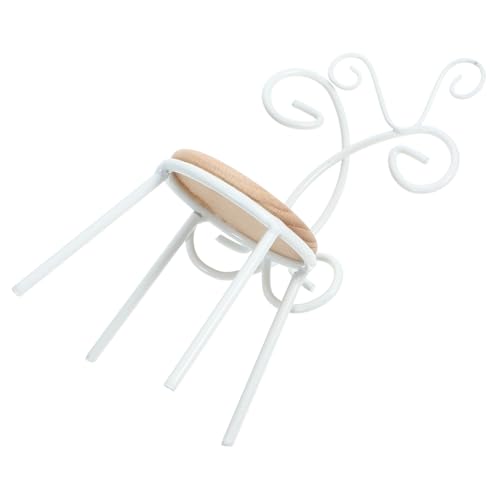 INOOMP Mini schmiedeeisernen Stuhl Mini-Schminkstuhl Stuhlverzierung Miniaturmöbel Puppenhausstuhl Miniatur-Stuhlmodell Mini-Stuhl selber Machen Miniaturstuhl für Puppen Eisen Weiß INOOMP Mini schmiedeeisernen Stuhl Mini-Schminkstuhl Stuhlverzierung Miniaturmöbel Puppenhausstuhl Miniatur-Stuhlmodell Mini-Stuhl selber Machen Miniaturstuhl für Puppen Eisen Weiß von INOOMP