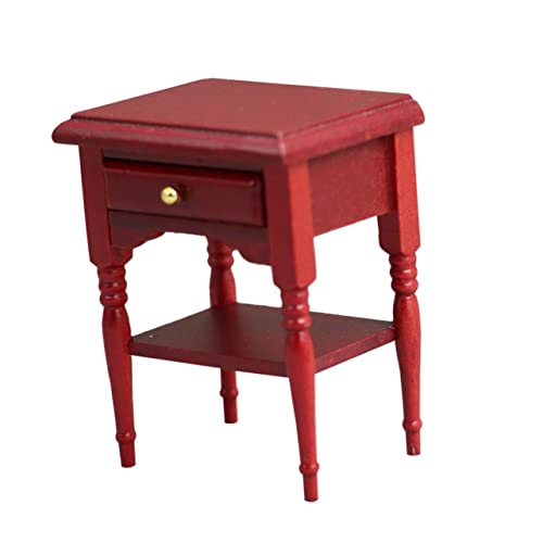 INOOMP Mini -simulierter Nachttisch Nachttische Puppenhaus Möbel Nachttisch Nachttisch klein Mädchen Miniatur Mini House Accessory Mini-Hausversorgung Vintage Mini-Nachttisch hölzern rot INOOMP Mini -simulierter Nachttisch Nachttische Puppenhaus Möbel Nachttisch Nachttisch klein Mädchen Miniatur Mini House Accessory Mini-Hausversorgung Vintage Mini-Nachttisch hölzern rot von INOOMP