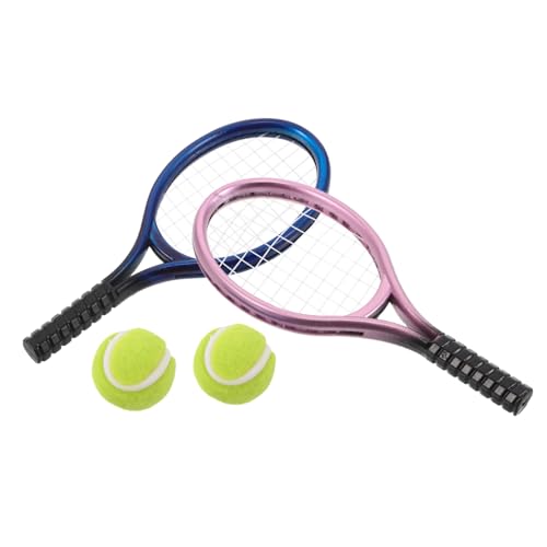 INOOMP Mini-tennisschläger- Und Ballset – Puppenhaus-sportzubehör, Maßstab 1:12, Kunststoff, DIY-bastelmodell, Requisiten, Fotografie-Spielzeug Für Kinderprojekte INOOMP Mini-tennisschläger- Und Ballset – Puppenhaus-sportzubehör, Maßstab 1:12, Kunststoff, DIY-bastelmodell, Requisiten, Fotografie-Spielzeug Für Kinderprojekte von INOOMP