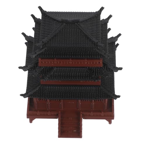 INOOMP Miniatur Chinesisches Pavillon Modell Antike Architektur Figur Zen-Garten Deko Vielseitig für Bonsai Aquarium Mikro-landschaften Historisch Kulturell Leicht Platzierbar von INOOMP