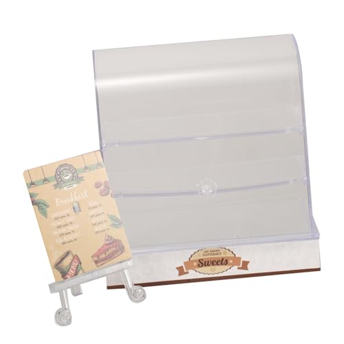 INOOMP Miniatur-Kuchenschrank Mini-Sachen Anzeige von Lebensmittelmodellen Puppenhaus-Kuchenschrank Klarsichtvitrine für Figuren Puppenhausmöbel Bäckerei Vitrine Plastik INOOMP Miniatur-Kuchenschrank Mini-Sachen Anzeige von Lebensmittelmodellen Puppenhaus-Kuchenschrank Klarsichtvitrine für Figuren Puppenhausmöbel Bäckerei Vitrine Plastik von INOOMP
