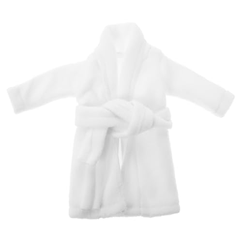 INOOMP Miniaturer Weihnachts Doll Bademantel Elegantes Outfit für Puppen Passform für Miniaturpuppen Charmantes Accessoire für Festliche Anlässe für Puppenliebhaber von INOOMP