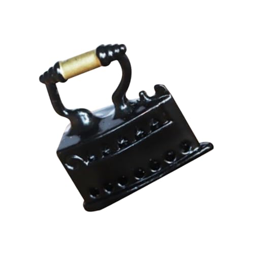 INOOMP Miniaturspielzeug Mini House Accessory Miniatur-eisenmöbel Mini-hausversorgung Miniatur -szenenmodell Puppenhaus -Accessoire Miniatur-szenendekor Black Legierung von INOOMP