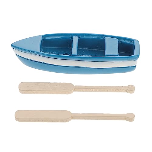 INOOMP Modellboot -Ornamente Mikro-Landschaftsornament-Bootsmodell Einrichtung eines Strandzimmers Küsten winzig Paddel Miniatur-Segelboote Mikrolandschaftsornament hölzern Blue INOOMP Modellboot -Ornamente Mikro-Landschaftsornament-Bootsmodell Einrichtung eines Strandzimmers Küsten winzig Paddel Miniatur-Segelboote Mikrolandschaftsornament hölzern Blue von INOOMP
