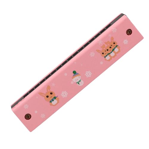 INOOMP Mundharmonika Musikinstrumente für Holzspielzeug mit multifunktionalem Instrument Musikspielzeug Musikinstrumente für Kleinkinder Kindermusikinstrumente Rosa von INOOMP