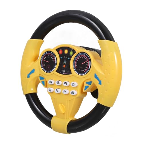 INOOMP Musikalisches Lenkradspielzeug fahrendes Lenkradspielzeug simulieren Spielzeuglenkrad Lenkrad Lenkradspielzeug für Kleinkindauto Lernspielzeug zum Autofahren Abs Gelb INOOMP Musikalisches Lenkradspielzeug fahrendes Lenkradspielzeug simulieren Spielzeuglenkrad Lenkrad Lenkradspielzeug für Kleinkindauto Lernspielzeug zum Autofahren Abs Gelb von INOOMP
