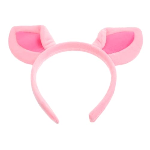 INOOMP Niedliches Schweineohr Stirnband Weiches Plüsch Tierohren Halloween Kostüm Kopfbedeckung Kopfbedeckung Für Frauen Mädchen Party Dekorationen Cosplay Requisiten Anzieh von INOOMP