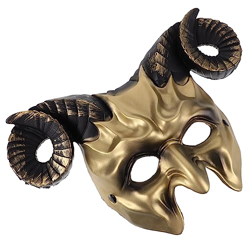 INOOMP Ox Horn Maske für Halloween Party Kreative Kostüm Maske für Karneval und Cosplay Leichte und Bequeme Kunststoffmaske für Feierlichkeiten und Verkleidungen für Unvergessliche INOOMP Ox Horn Maske für Halloween Party Kreative Kostüm Maske für Karneval und Cosplay Leichte und Bequeme Kunststoffmaske für Feierlichkeiten und Verkleidungen für Unvergessliche von INOOMP