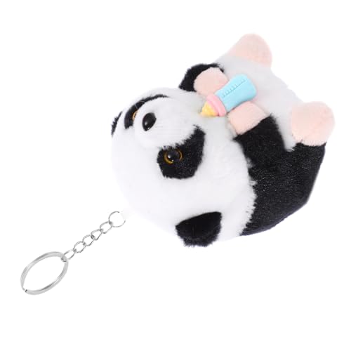 INOOMP Panda Plüschtier Plüsch-Panda-Schlüsselanhänger Kuscheltier Kuscheltiere für Teenager Tierpuppe Cartoon-Puppe Panda gefüllte Puppe Panda-Plüsch PP-Baumwolle von INOOMP