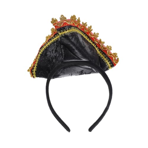INOOMP Piratenkostüm Zubehör Hut Haarband Cosplay Haarband – Kopfbedeckung Halloween Party Kopfbedeckung – Für Frauen Und Männer Festival Tanz Performance Requisiten von INOOMP