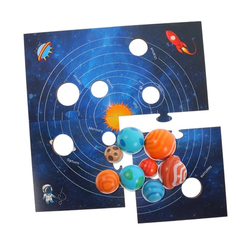 INOOMP Planetenkognitive Toys Kinderpuzzle Hirnteaserspielzeug für im Sonnensystem Sonnensystemmodell für Kleinkind -Rätsel Solarsystemplatine Holz INOOMP Planetenkognitive Toys Kinderpuzzle Hirnteaserspielzeug für im Sonnensystem Sonnensystemmodell für Kleinkind -Rätsel Solarsystemplatine Holz von INOOMP