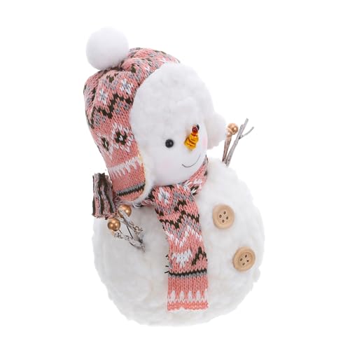 INOOMP Plüsch Schneemann Deko Weiches Kuscheliges Stofftier Weihnachtsfigur Für Innenbereich Sicheres Kinderfreundliches Material Robuste Verarbeitung Weihnachtsfest Tischdekoration von INOOMP