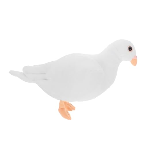 INOOMP Plüsch-taubenspielzeug Simulation Taube Ausgestopfte Taube Taubenspielzeug Plüschpuppe in Taubenform Wohnkultur Dekorative Taubenpuppe Pp Baumwolle Weiß INOOMP Plüsch-taubenspielzeug Simulation Taube Ausgestopfte Taube Taubenspielzeug Plüschpuppe in Taubenform Wohnkultur Dekorative Taubenpuppe Pp Baumwolle Weiß von INOOMP