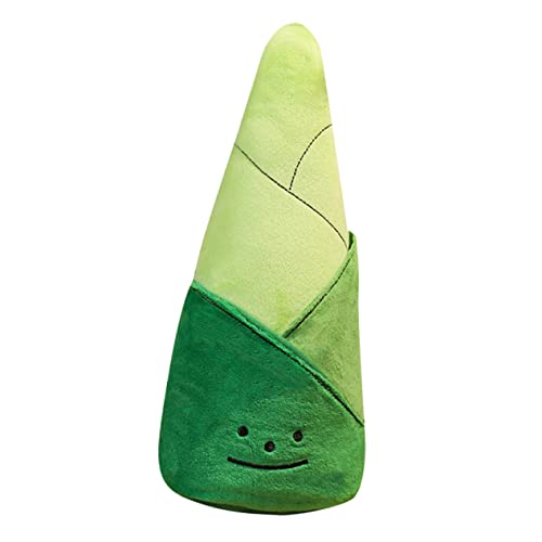 INOOMP Plüschpuppe Mädchen Für Plüschkissen Plüsch Babyspielzeug Kissen Mädchen Kindergeschenke Bambussprossen Kindertagsgeschenk Ausgestopfte Pflanzen Grün Superweicher Kurzer Plüsch von INOOMP