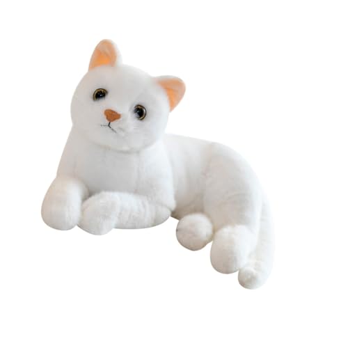 INOOMP Plüschtier Kuscheltier Kätzchen Tiere Kind Ausgestopfte Katzen, die echt Aussehen Puppe katzenspielzeug Kätzchen Katzenfigur Stofftier haarlose Katze Weiß INOOMP Plüschtier Kuscheltier Kätzchen Tiere Kind Ausgestopfte Katzen, die echt Aussehen Puppe katzenspielzeug Kätzchen Katzenfigur Stofftier haarlose Katze Weiß von INOOMP
